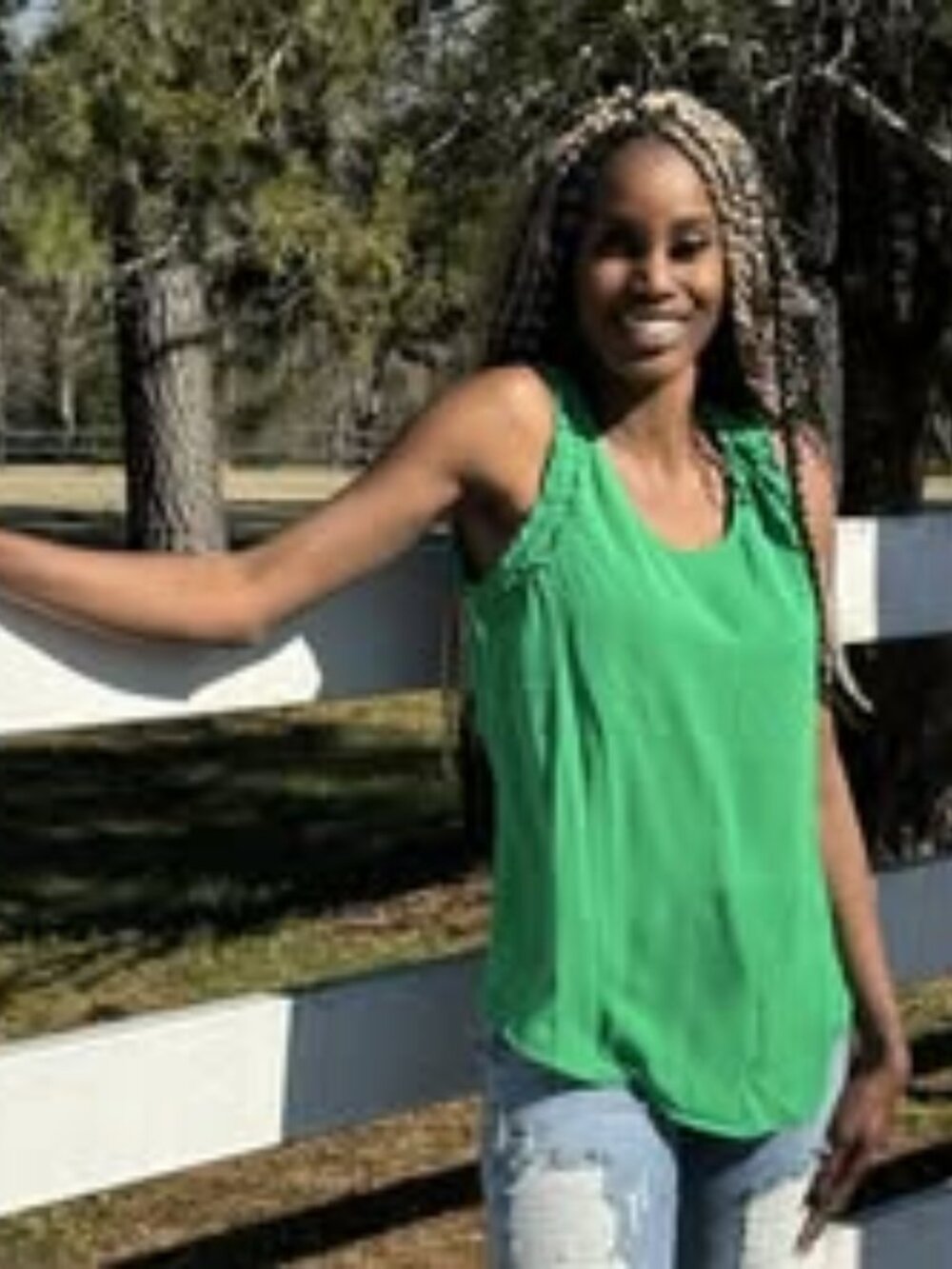 Green Sleeveless Top